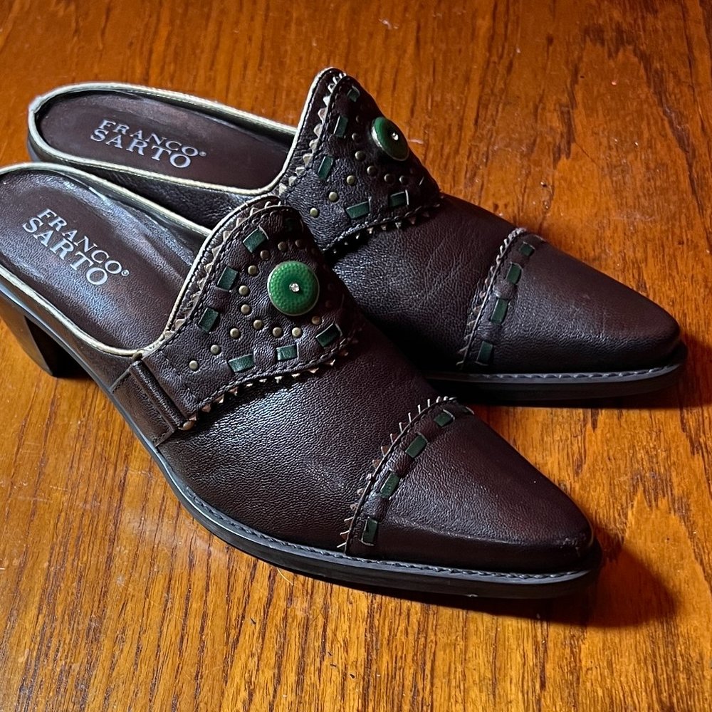 Franco Sarto Brown size 6.5 mules